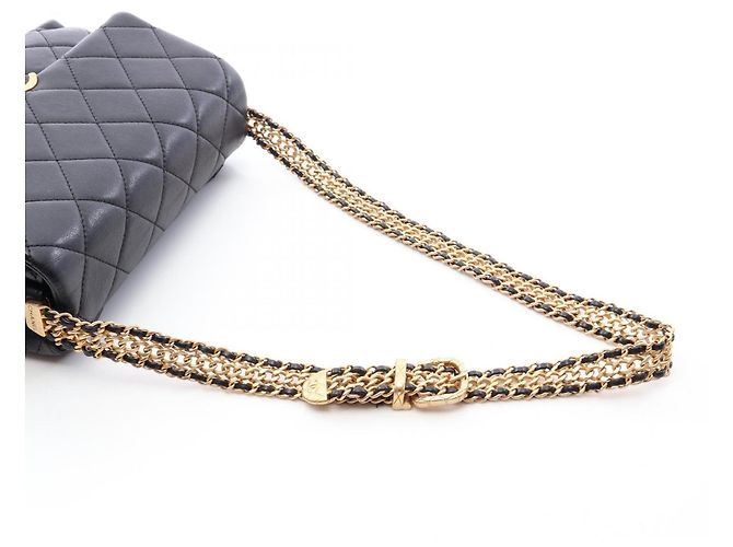 Timeless Borsa a tracolla Chanel Matelassé Nera Nero - vista 12