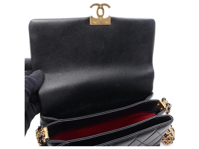 Timeless Borsa a tracolla Chanel Matelassé Nera Nero - vista 13