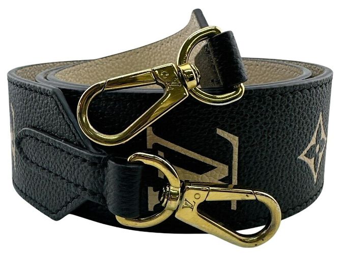 Tracolla in pelle Noir Louis Vuitton Nero - vista 2