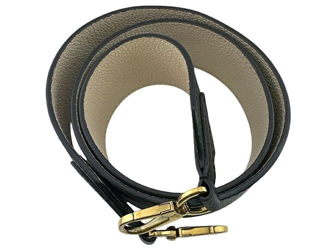 Tracolla in pelle Noir Louis Vuitton Nero - vista 3