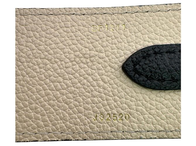 Tracolla in pelle Noir Louis Vuitton Nero - vista 7