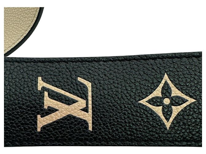 Tracolla in pelle Noir Louis Vuitton Nero - vista 8