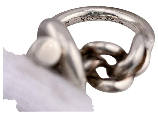 Ring Hermès Anello HERMES Croisette GM Argento - vista 10