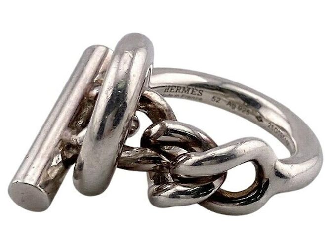 Ring Hermès Anello HERMES Croisette GM Argento - vista 4