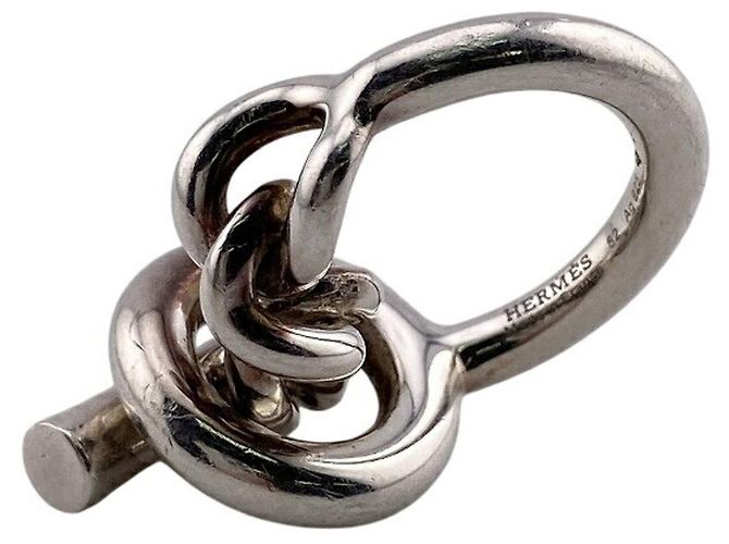 Ring Hermès Anello HERMES Croisette GM Argento - vista 5