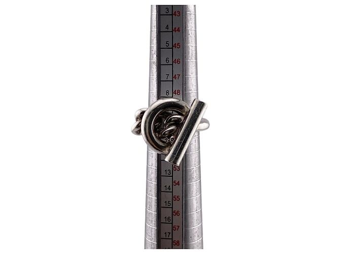 Ring Hermès Anello HERMES Croisette GM Argento - vista 8