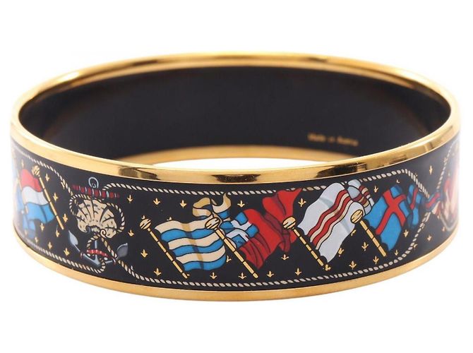 Bracciale Hermès EMAGLE GM Nero Multicolore D'oro - vista 2