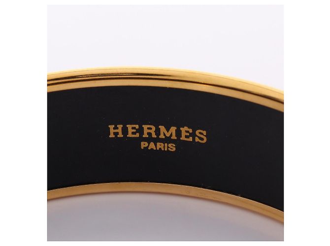 Bracciale Hermès EMAGLE GM Nero Multicolore D'oro - vista 3