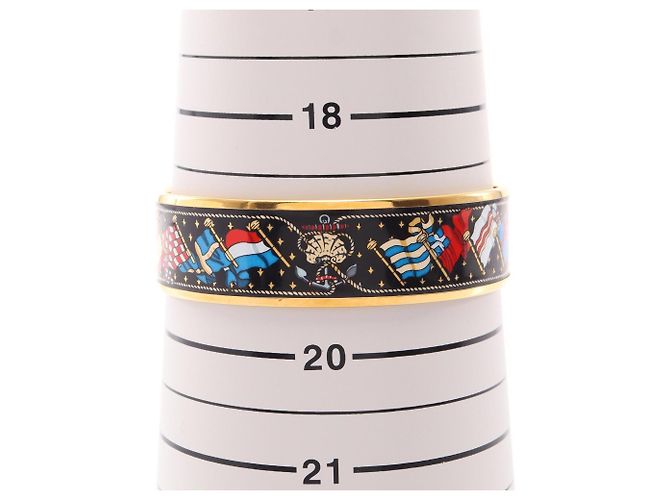 Bracciale Hermès EMAGLE GM Nero Multicolore D'oro - vista 4