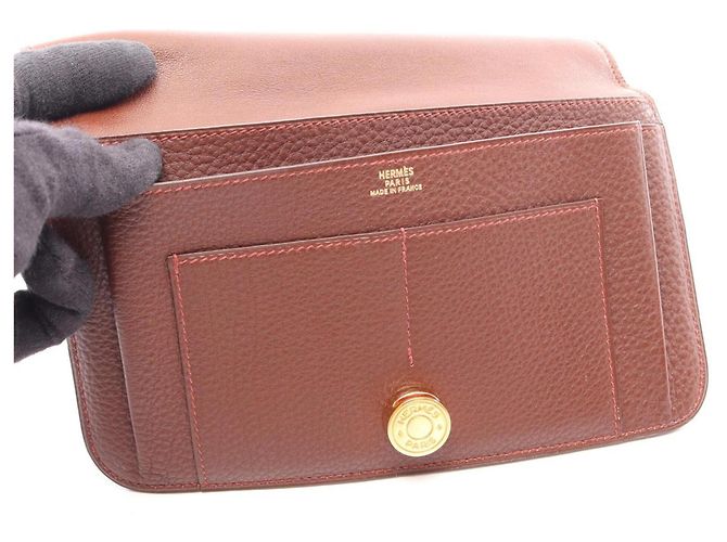 Hermès Hermes Dogon GM Duo Langbörse Braun - Ansicht 7