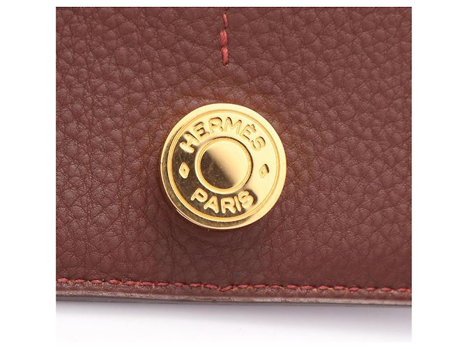 Hermès Hermes Dogon GM Duo Langbörse Braun - Ansicht 9