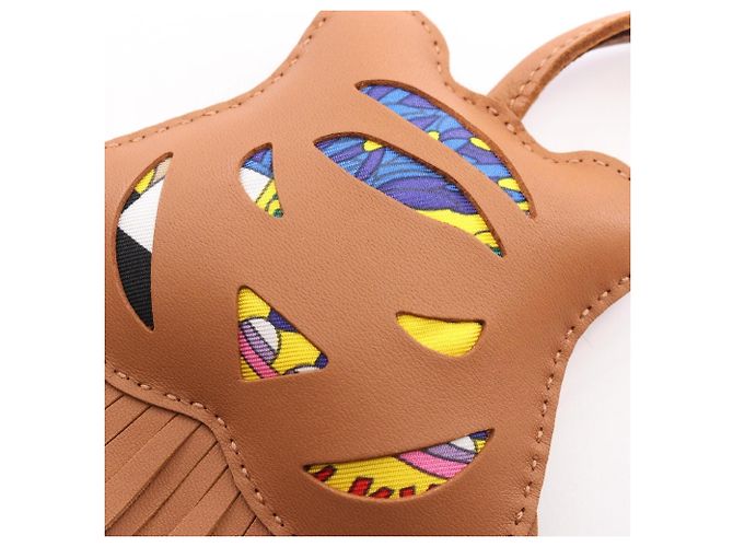 Hermès Hermes Petit H Tiger Gold Charm Marrone Multicolore - vista 5