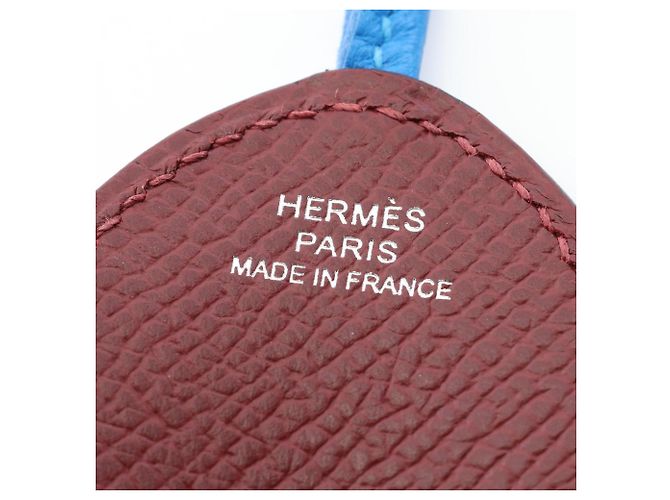 Hermès Hermes Purup Rouge H Blue Hydra Charm Bordò - vista 3