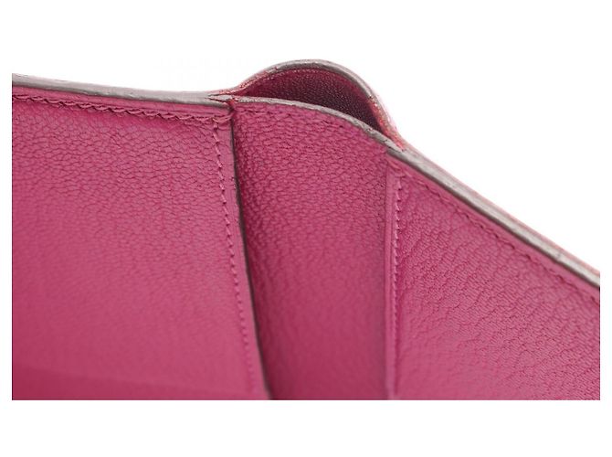 Hermès Cartera tri-fold Hermes Bearn Combination Magnolia Rosa - vista 11