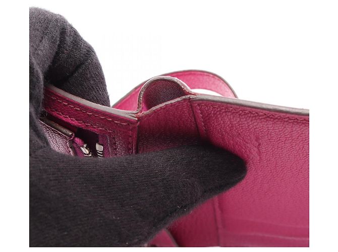 Hermès Cartera tri-fold Hermes Bearn Combination Magnolia Rosa - vista 12