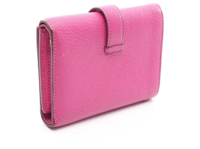 Hermès Cartera tri-fold Hermes Bearn Combination Magnolia Rosa - vista 2