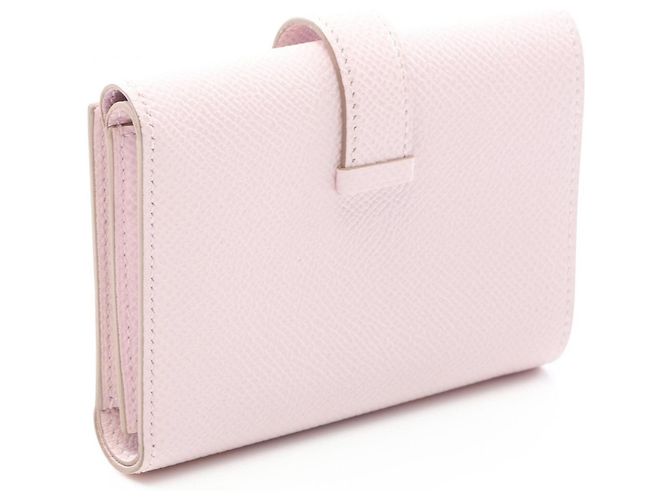 Hermès Cartera tri-fold Hermes Bearn Combination Mauve Pale Púrpura - vista 2