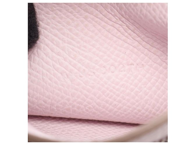 Hermès Cartera tri-fold Hermes Bearn Combination Mauve Pale Púrpura - vista 5