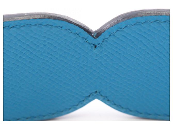 Hermès Hermes Bandoulière Maillon Chaine d'Ancre Shoulder Strap Blu Bordò - vista 6