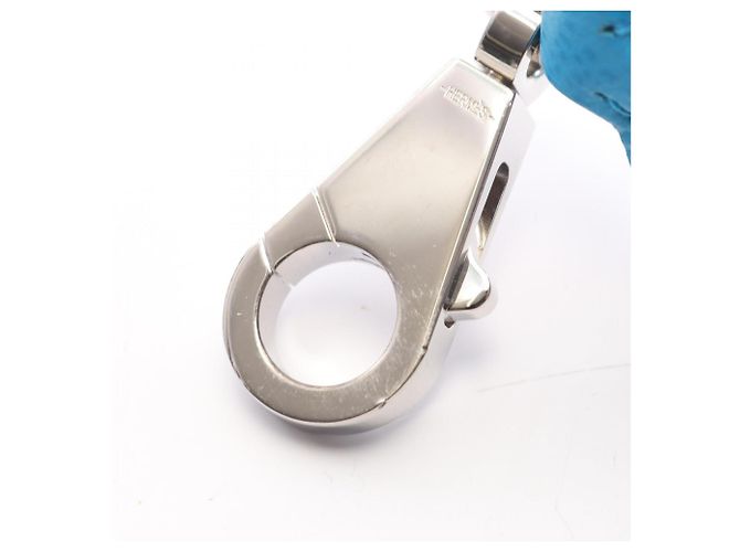 Hermès Hermes Bandoulière Maillon Chaine d'Ancre Shoulder Strap Blu Bordò - vista 8