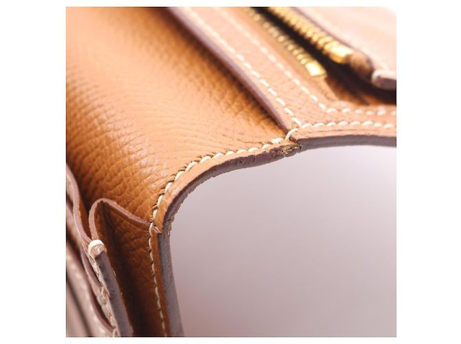 Hermès Hermes Bearn Soufflé Brown Langbeutel Braun - Ansicht 12
