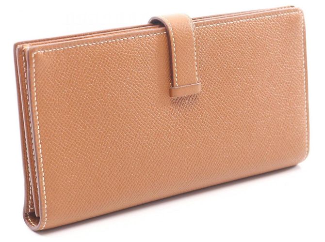 Hermès Hermes Bearn Soufflé Brown Langbeutel Braun - Ansicht 2