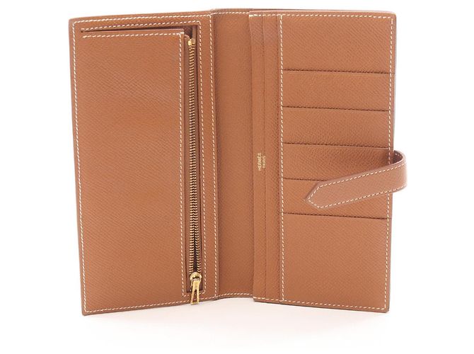 Hermès Hermes Bearn Soufflé Brown Langbeutel Braun - Ansicht 3
