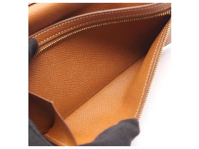 Hermès Hermes Bearn Soufflé Brown Langbeutel Braun - Ansicht 6