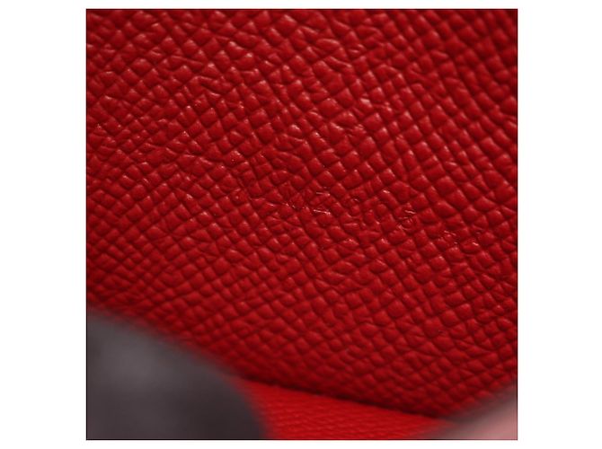 Hermès Tarjetero Hermes Bearn Mini Rouge Grenat Roja - vista 6