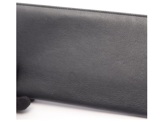 Hermès Hermes Citizen Twill Long Silk Wallet Navy blue - view 12