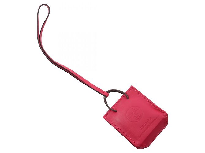 Hermès Charm per borsa in pelle rosa Hermes - vista 2