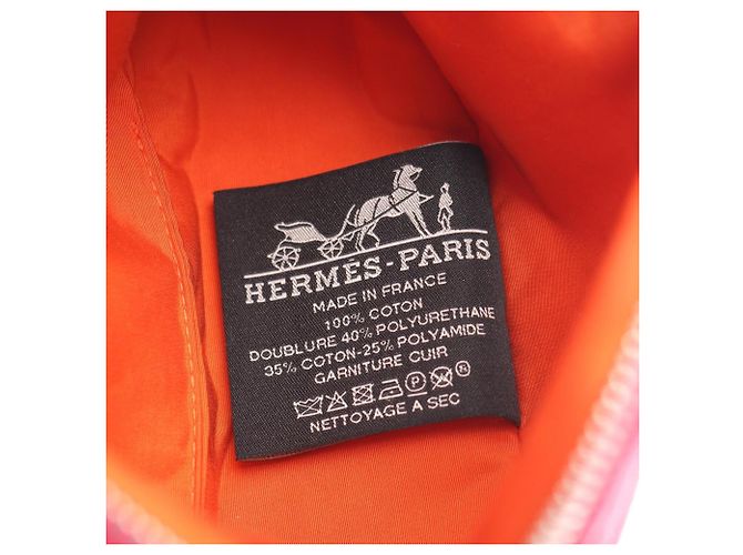 Hermès Borsa Hermes Polide Pouch 15 Mini Hibiscus Rosa - vista 4