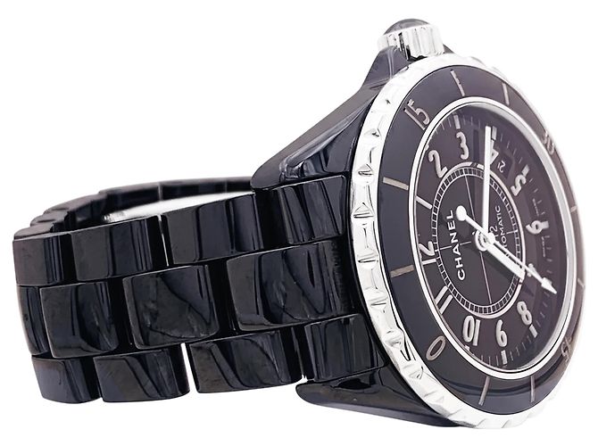 Chanel Uhr, "J12", schwarze Keramik, Stahl. - Ansicht 3