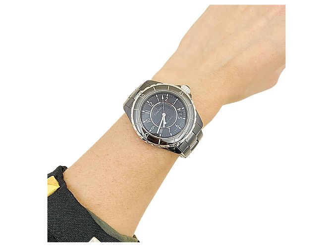 Chanel Uhr, "J12", schwarze Keramik, Stahl. - Ansicht 6