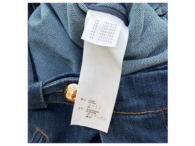 Louis Vuitton Resort 2013 Denim Weste & Culottes Set Blau - Ansicht 15