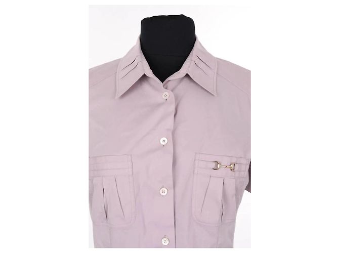 Camisa Gucci de algodón violeta Púrpura - vista 2