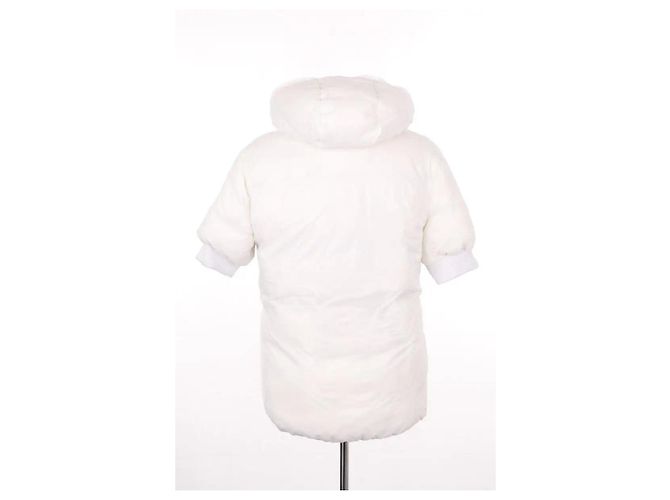Plumífero Moncler Blanco con Piel Talla L - vista 4