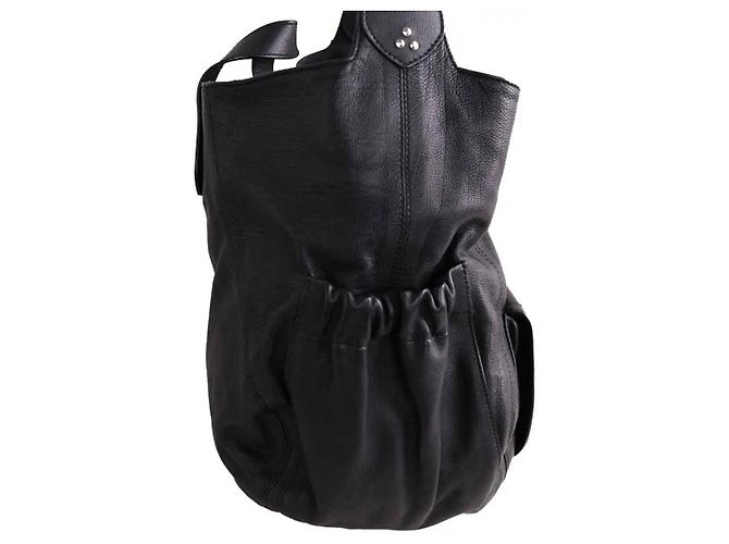 Jerome Dreyfuss Borsa tote Helmut in pelle nera Jérôme Dreyfuss Nero - vista 3