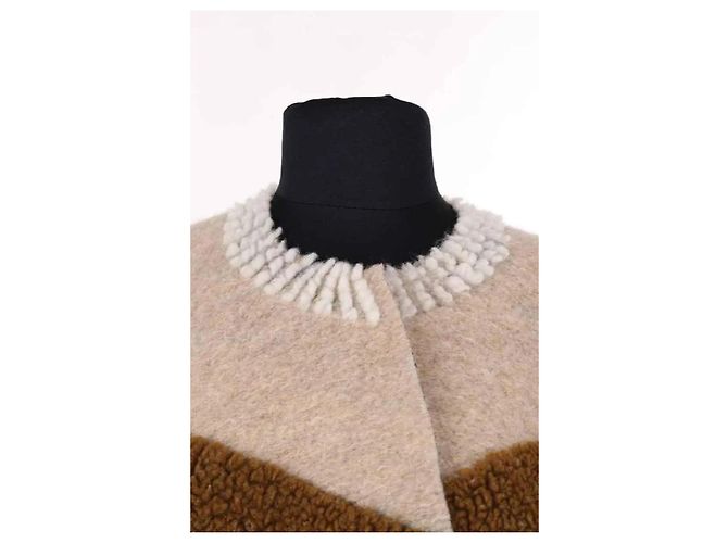 Maje multicolored wool coat Multiple colors - view 2