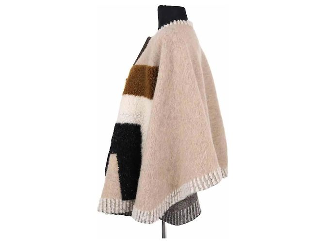 Maje multicolored wool coat Multiple colors - view 3