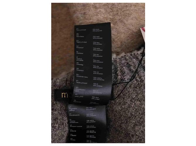 Maje multicolored wool coat Multiple colors - view 5