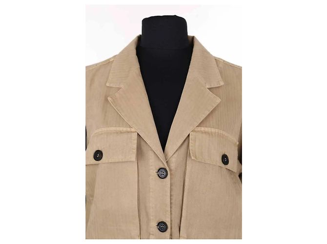 Chaqueta Anine Bing de algodón camel Camello - vista 2