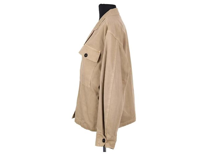 Chaqueta Anine Bing de algodón camel Camello - vista 3
