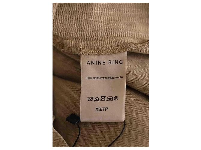 Chaqueta Anine Bing de algodón camel Camello - vista 6