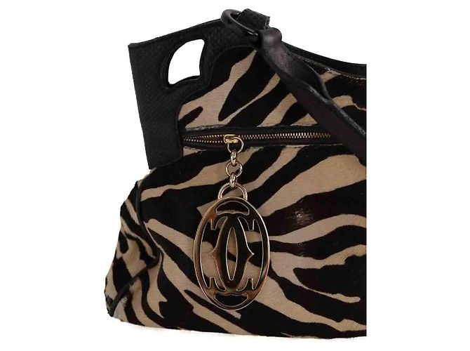 Borsa Cartier in pelle marrone - vista 2