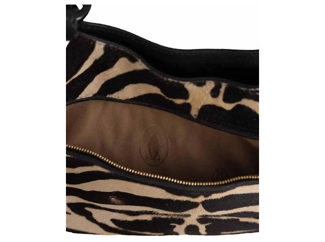 Borsa Cartier in pelle marrone - vista 3