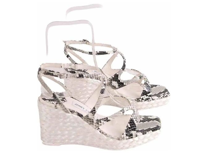 Sandali Jimmy Choo in pelle bianca Bianco - vista 3
