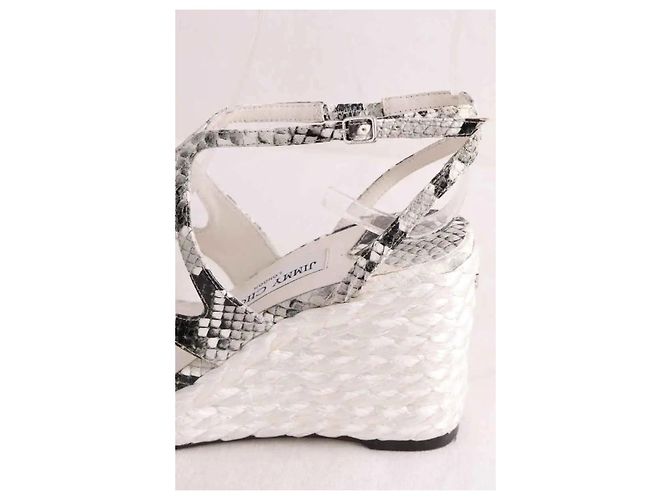 Sandali Jimmy Choo in pelle bianca Bianco - vista 4