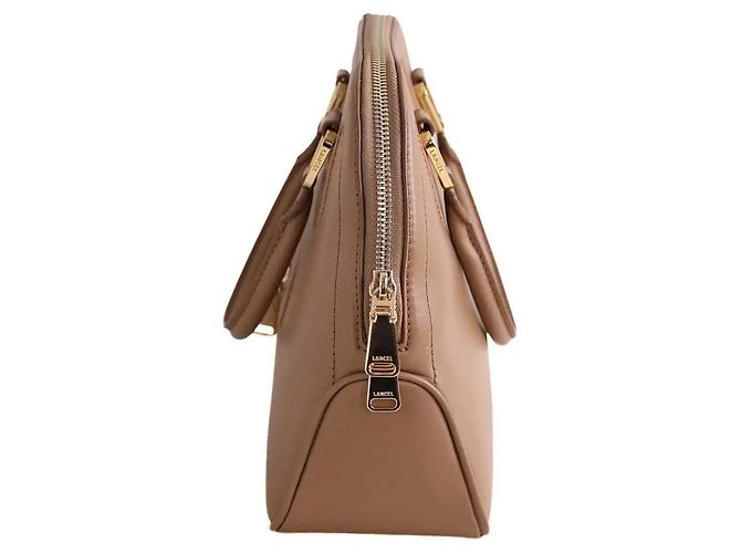 Borsa a mano Lancel Caméléon in pelle beige - vista 3