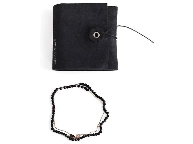 Collana nera Ginette Ny in oro rosa Nero - vista 4